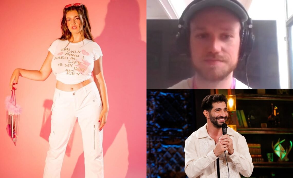 Rebecca Wolf, Sevrin Willinder and Paul Elia, comedians who trained in clown