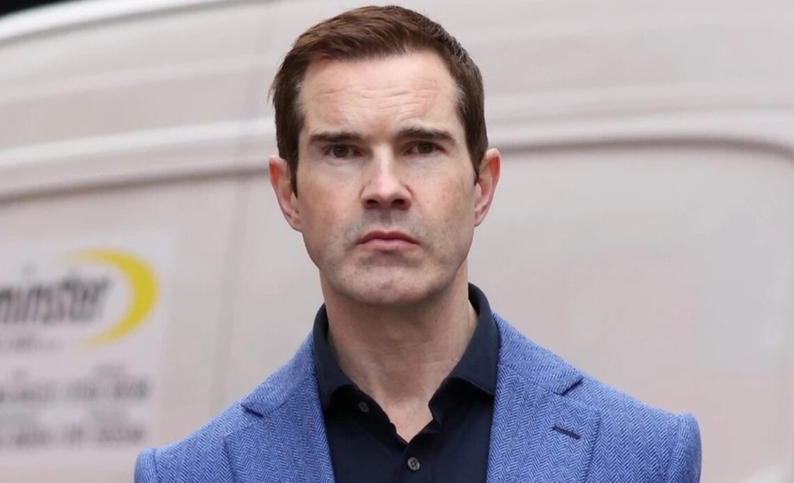 Comedian Jimmy Carr in a blue blazer
