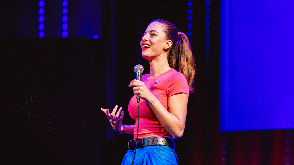 Ceekay Brown performing standup comedy